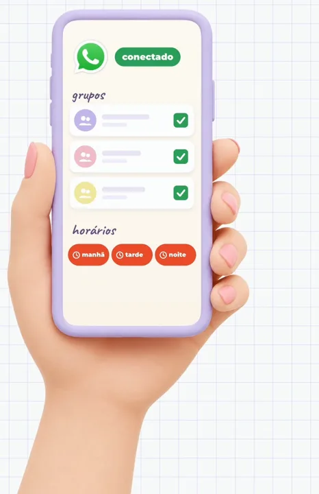 Envios automáticos nos grupos de WhatsApp